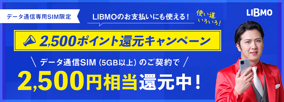 2,500ポイント還元キャンペーン