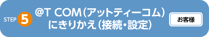 @T COM（アットティーコム）ヒカリにきりかえ（接続・設定）