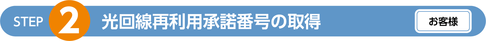 光回線再利用承認番号の取得